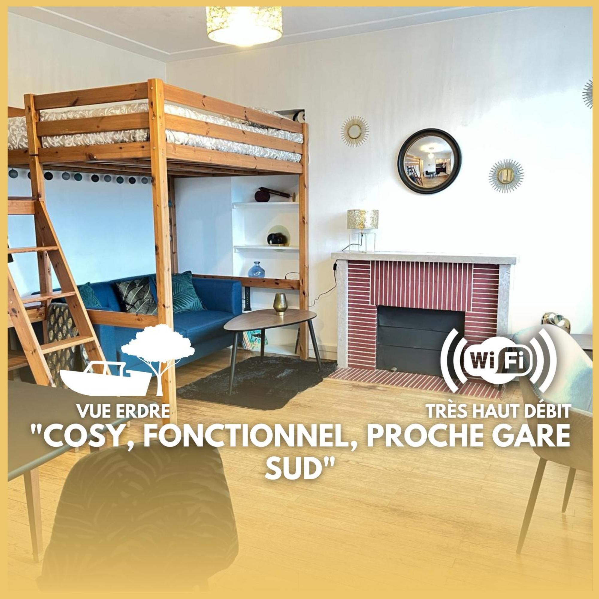 Apartmán Felix Vue Erdre & Cite Des Congres / Gare Sud Nantes Exteriér fotografie
